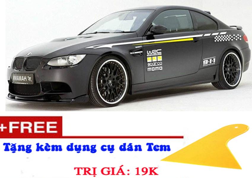 Bộ tem dán sườn xe D-127 tặng kèm dụng cụ dán tem
