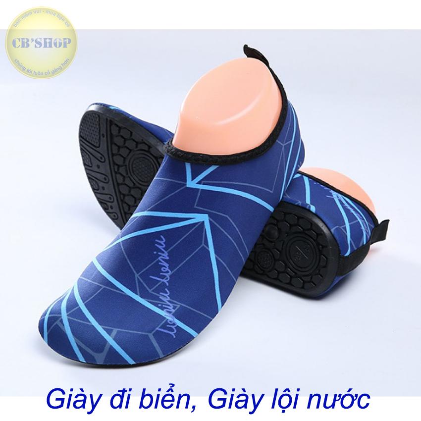 Giày mềm đi biển vintage màu xanh (CB-Shop)