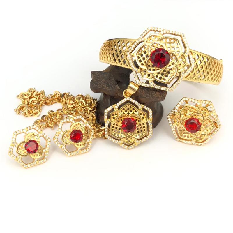 Bộ Trang Sức Nữ Mạ Vàng 18k Cao Cấp - BTS06