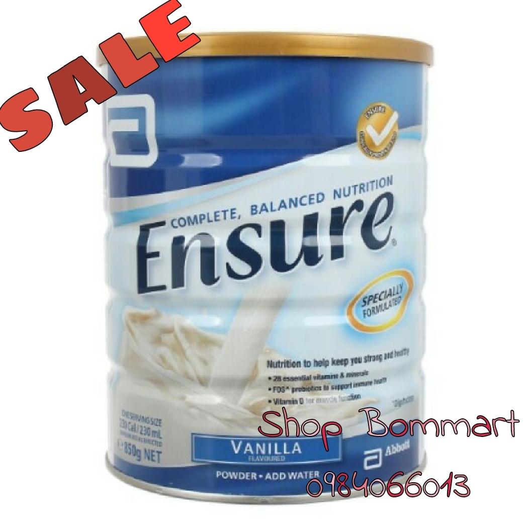 Sữa dinh dưỡng ensure nội địa úc hộp 850g date 3/2020