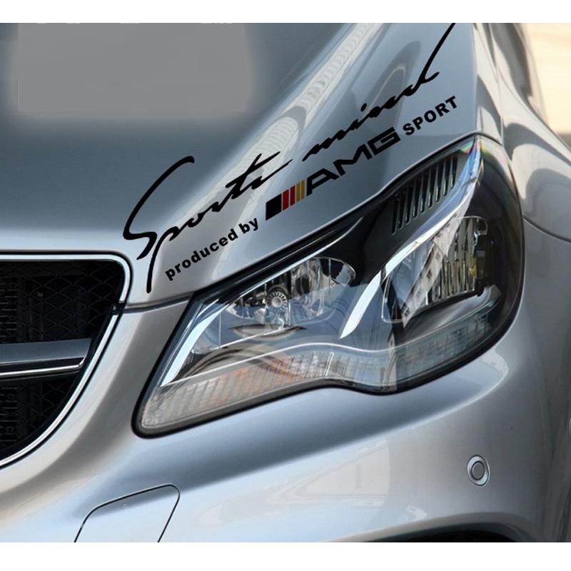 Tem dán Sport AMG trang trí cho ô tô Mercedes (Đen đỏ ) - Lihadu