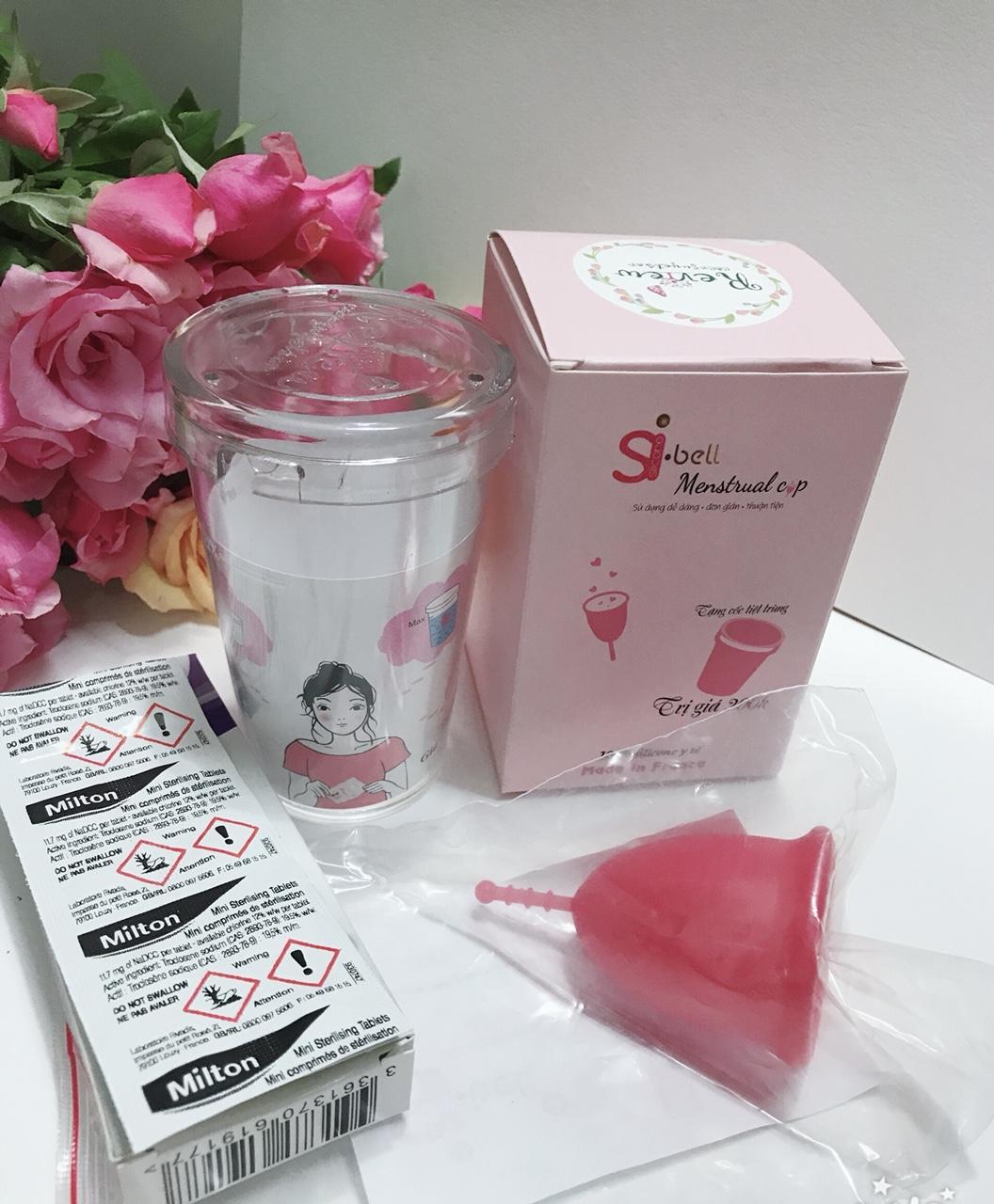 Nguyệt San Sibell 2018 + cốc tuyệt trùng + 10 viên khử trùng