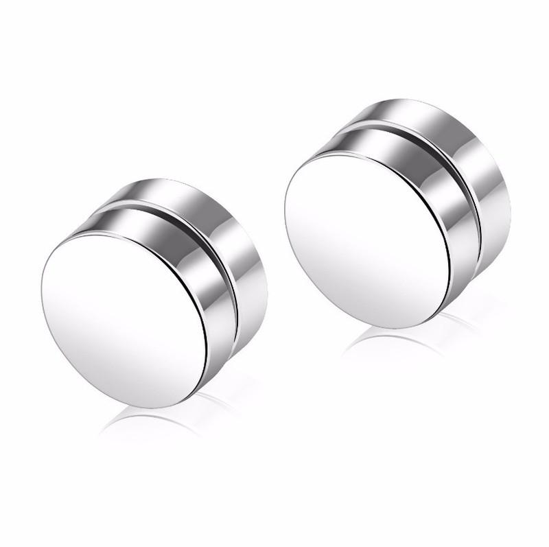Bông tai nam châm titan ko đen cao cấp tt 0767 - 1 cặp
