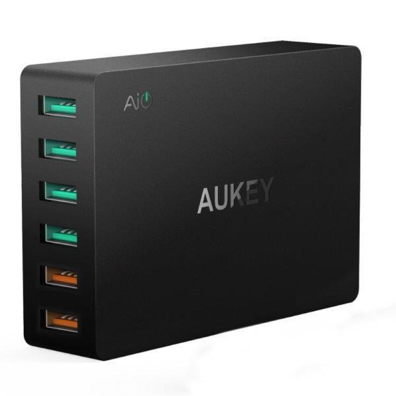 Giá Sạc 6 Cổng Aukey PA-T11 2xQuick Charge 3.0 + 4xAiPower (5V/2.4A) - Nhà Phân Phối Chính Thức