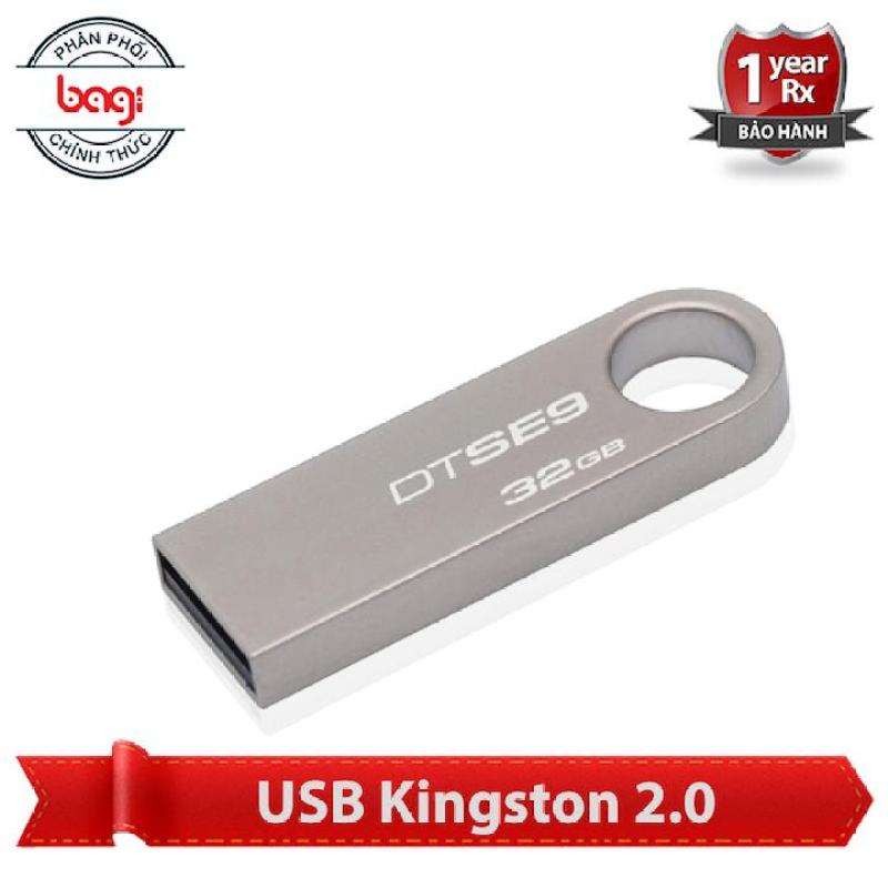 USB kingston 32GB 2.0 DTSE9 ( vỏ nhôm )/ tặng bộ dây đeo usb