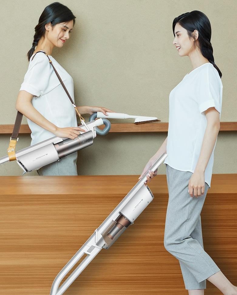 Máy Hút Bụi Cầm Tay Kết Hợp Đeo Vai DEERMA Cao Cấp