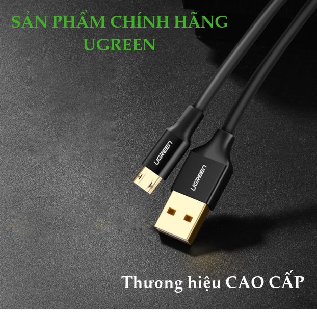 Cáp sạc Micro USB (công nghệ mới, cắm được cả 2 chiều) sang USB 2.0 dài 0.5-1m UGREEN US223 Cáp sạc Micro USB (công nghệ mới, cắm được cả 2 chiều) sang USB 2.0 dài 0.5-1m UGREEN US223