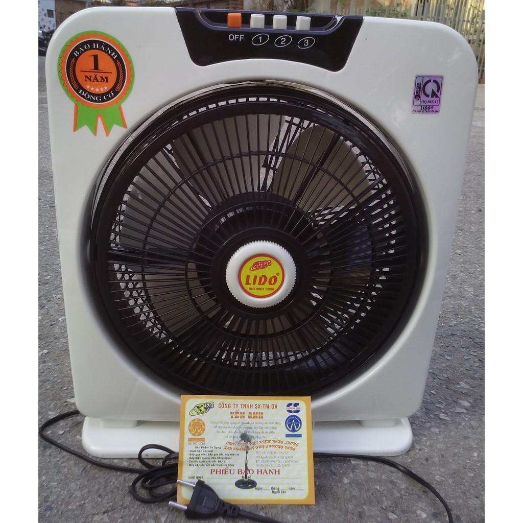 Bảo hành 12 tháng quạt hộp lido b300 6 cánh 30 cm 40w