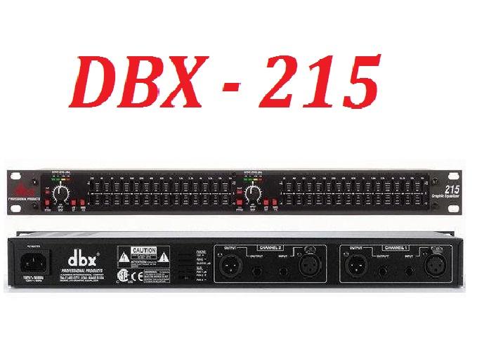 Loc tiếng Equalizer DBX 215 , bộ xử lí âm thanh xấu
