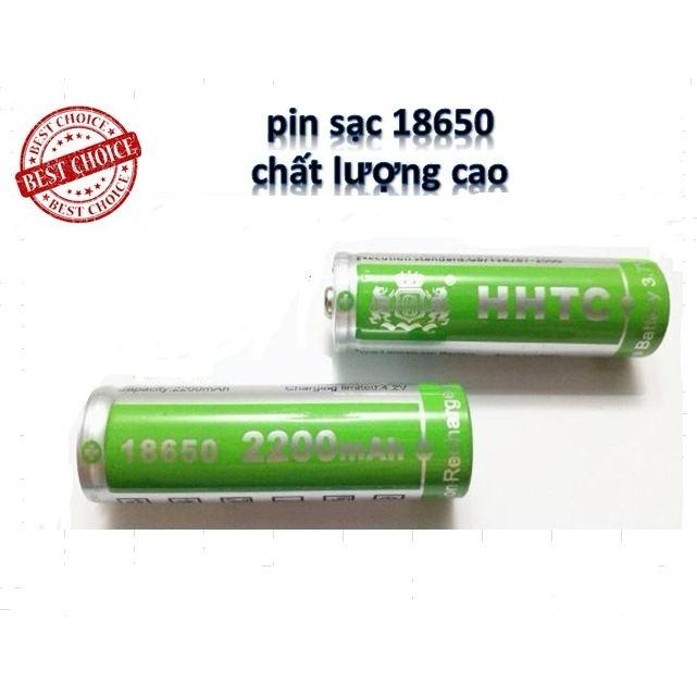 [HCM]Bộ 2 pin sạc 18650 HHTC dung lượng 2200mAh 37V
