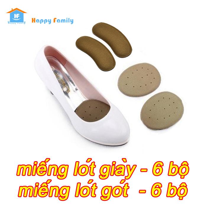 Miếng lót giày + miếng lót gót - 12 bộ