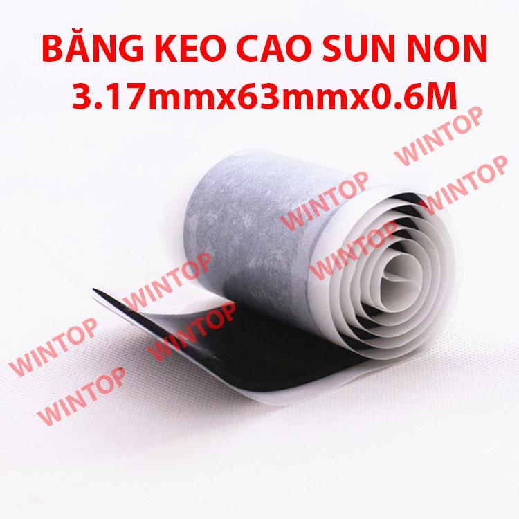 [HCM]Băng keo cao su non 3.17mmx635mmx0.6M