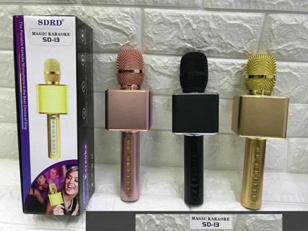 Mic hát karaoke kèm loa bluetooth sd-13 2018