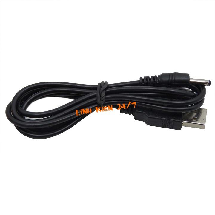 Dây nguồn cổng usb ra đầu dc 3.5x1.35mm