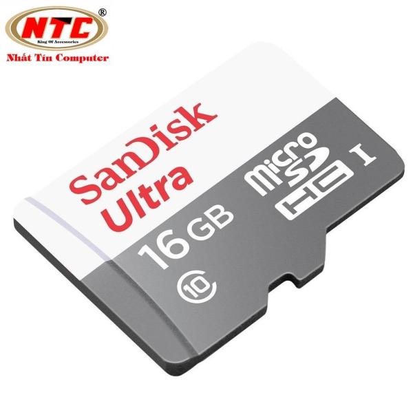 Thẻ nhớ MicroSDHC SanDisk Ultra 16GB 80MB/s (New) - Nhất Tín Computer