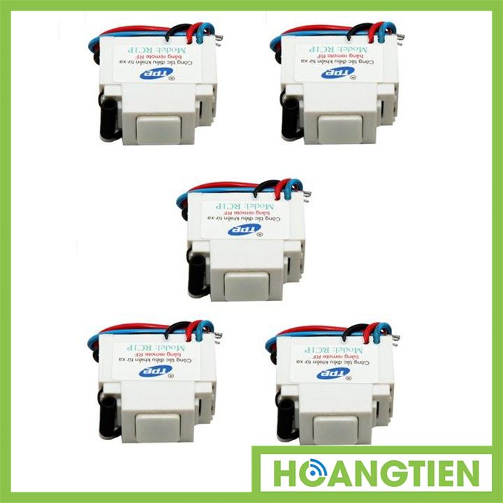 Bộ 5 công tắc điều khiển từ xa sóng rf mặt panasonic tpe rc1p