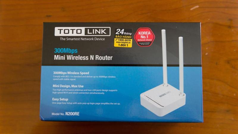 Bảng giá Bộ phát Wifi 300Mbps ToToLink N200RE-V3 1000001360 Phong Vũ
