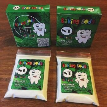 Baking Soda mix bạc hà làm trắng răng