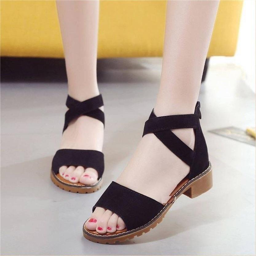 SANDAL QUAI NGANG CHÉO CỔ CHÂN ĐẾ BOOT MYS giá rẻ