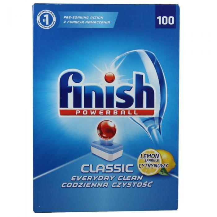 Viên rửa bát finish Classic 100 Viên Hương Chanh dùng cho máy rửa bát