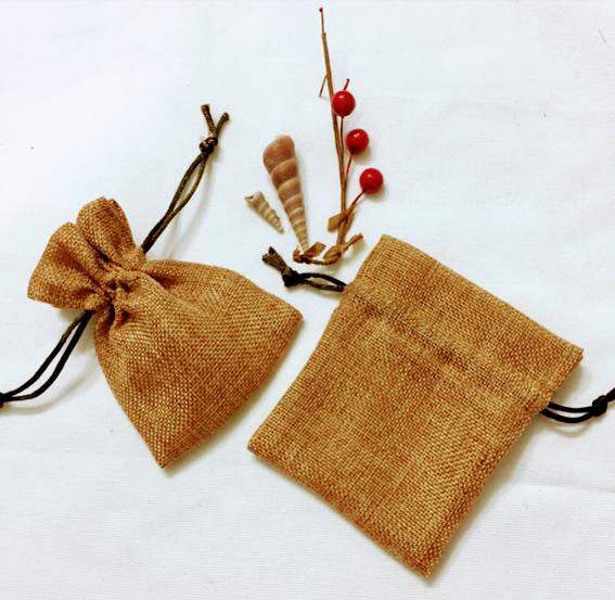 Túi vải bố linen màu vàng bố