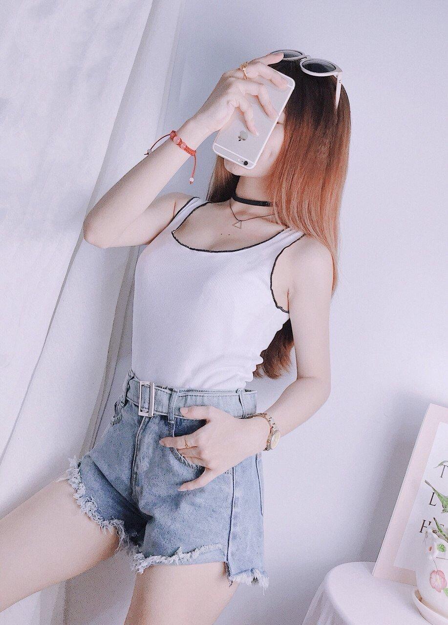 Áo ba lổ chạy viền kèm mút ngực siêu hot