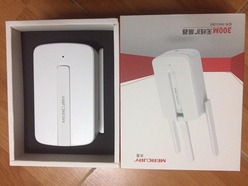 Repeater wifi - Thiết bị kích sóng Wifi Mercury Repeater MW310RE 3 Anten Phiên bản mới