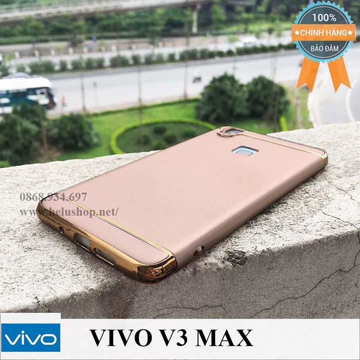 Ốp lưng 3 mảnh viền vàng cho vivo v3 max loại mới 2018