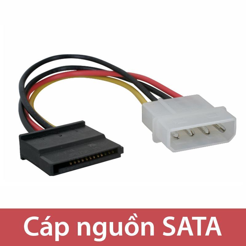 Cáp nguồn SATA 1 Molex IDE 4PIN đầu dương ra 1 SATA 15 pin đầu âm (20Cm)