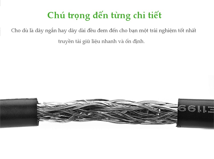 Dây nối dài HDMI 1.4 thuần đồng 19+1, dài 0.5-2M UGREEN HD107 Dây nối dài HDMI 1.4 thuần đồng 19+1, dài 0.5-2M UGREEN HD107