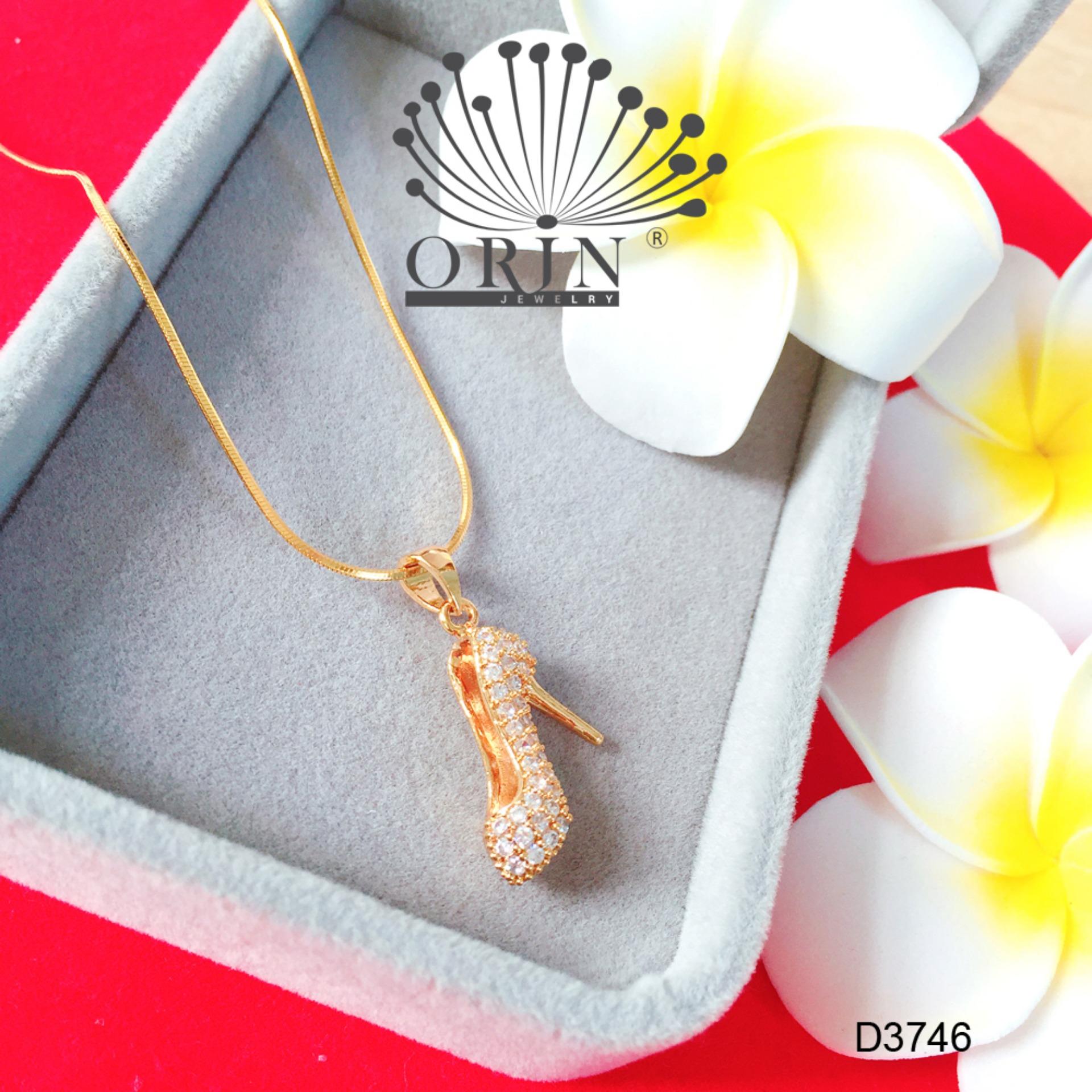 Dây chuyền chiếc giày đính đá dạng dây mì cao cấp Orin D3746 - Long Tien