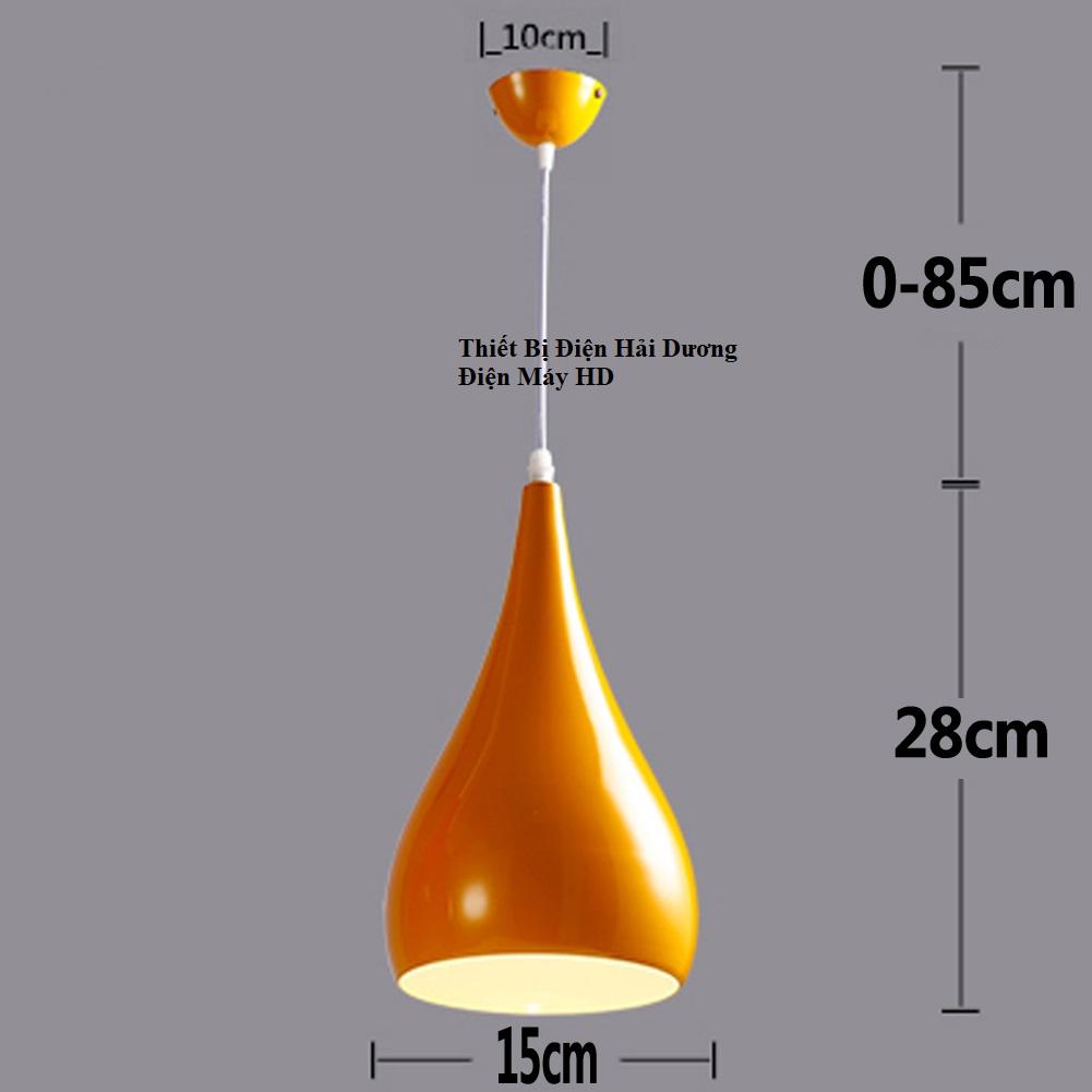 Đèn thả trần hình giọt nước 8211 15cm (Các màu)