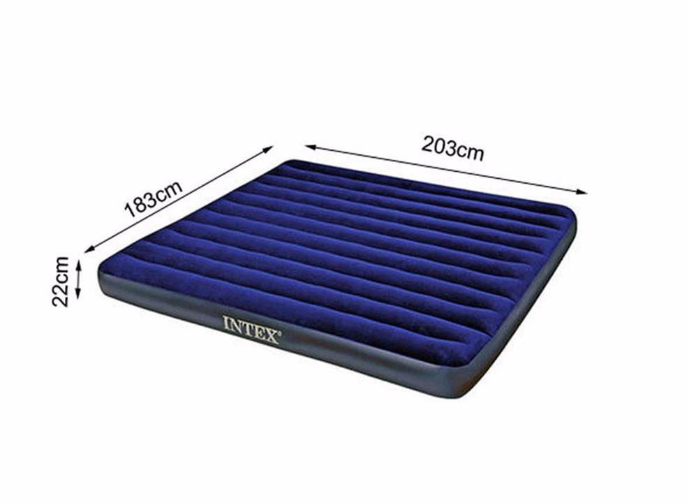 Đệm bơm hơi intex 183x203x22 intex 68755 + bộ keo vá