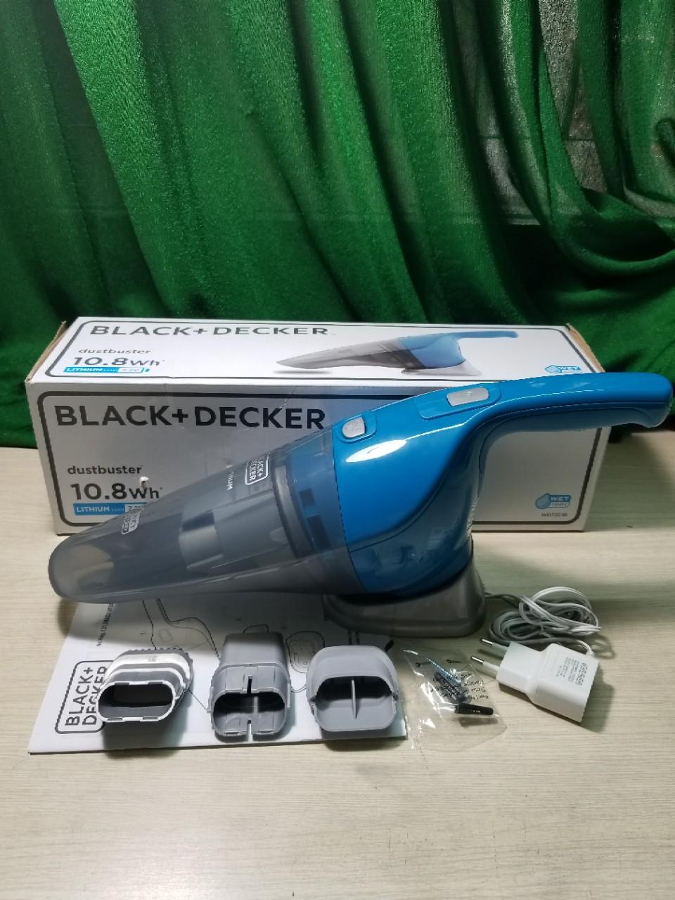 [HCM]Máy hút bụi pin sạc hút ướt và khô Black Decker WD7201B-B1 7.2V