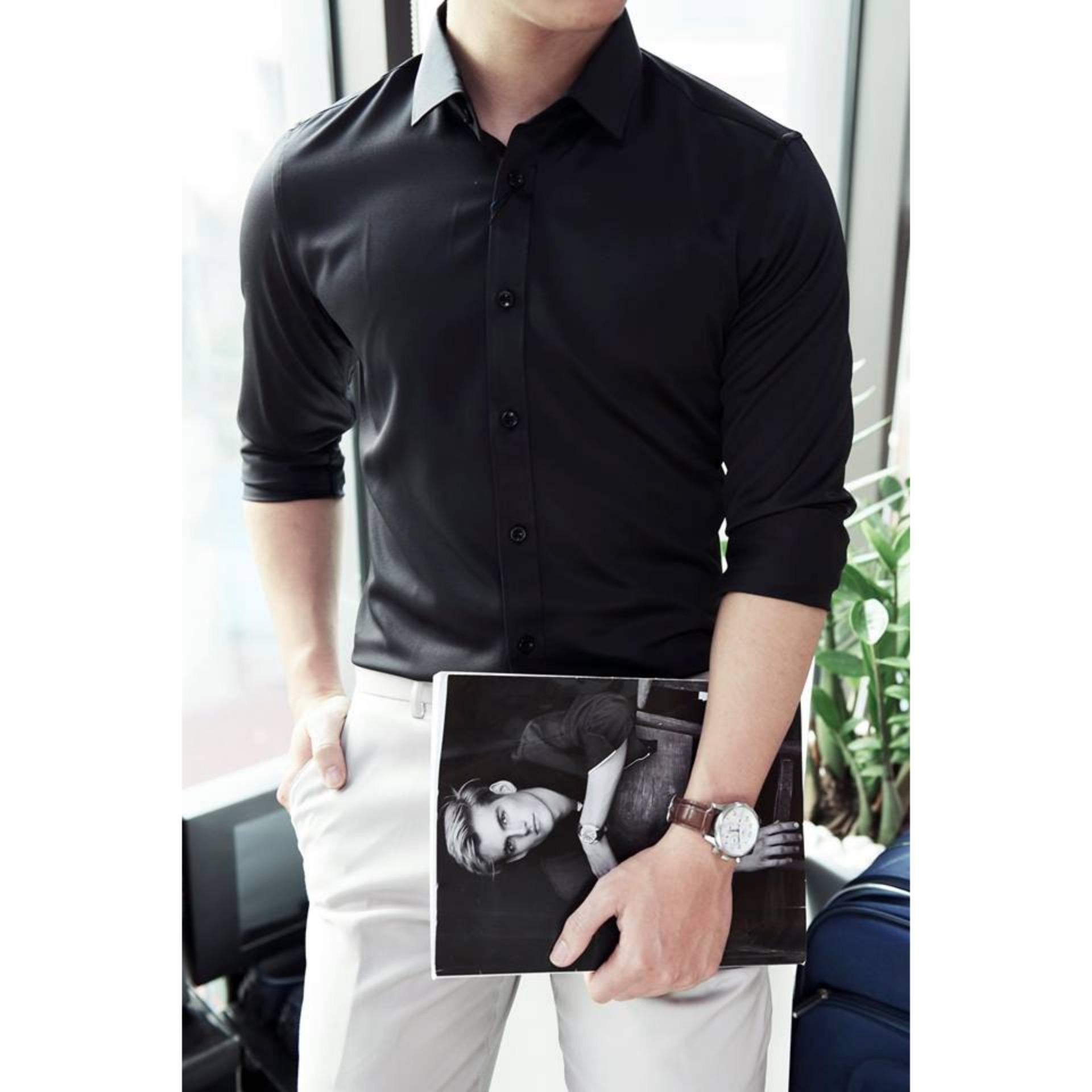 Áo sơ mi nam dài tay New Fashion body Slim Fit