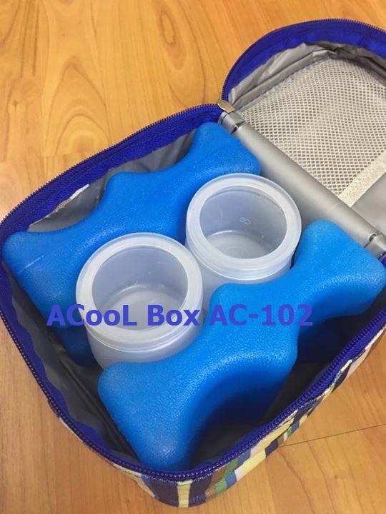 Combo 2 thanh đá khô võng 4 ngăn giữ lạnh, bảo quản sữa mẹ Acool