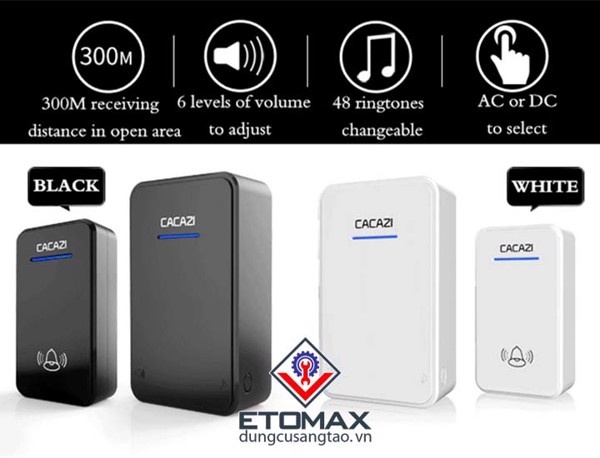 Chuông cửa không dây CACAZI A8