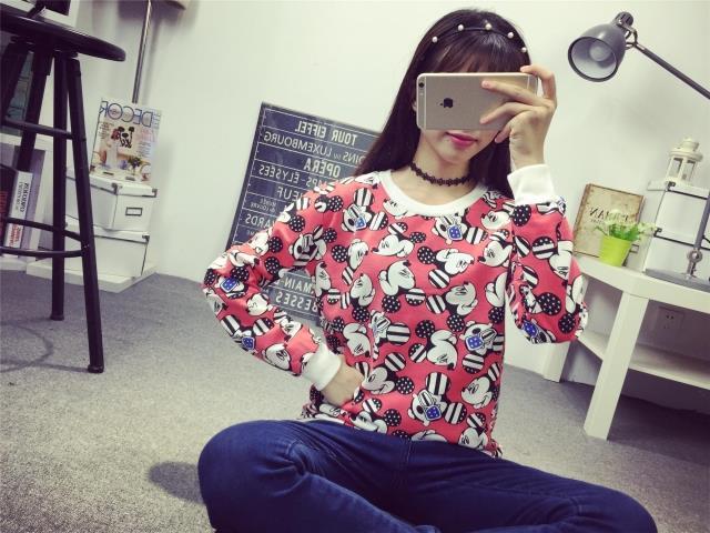 Áo thun nữ tay dài mickey mã: ax2559.