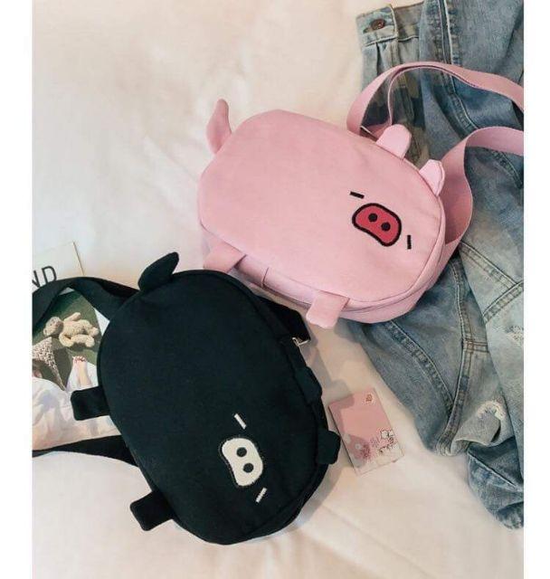 Túi bao tử Pig cute thêu