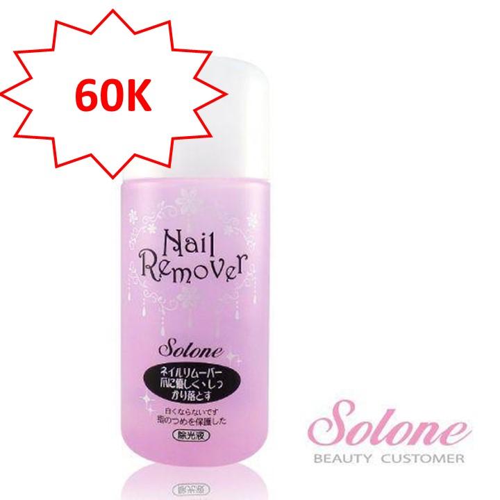 Nước rửa móng tay Solone Nhật Bản - không vàng móng hại móng