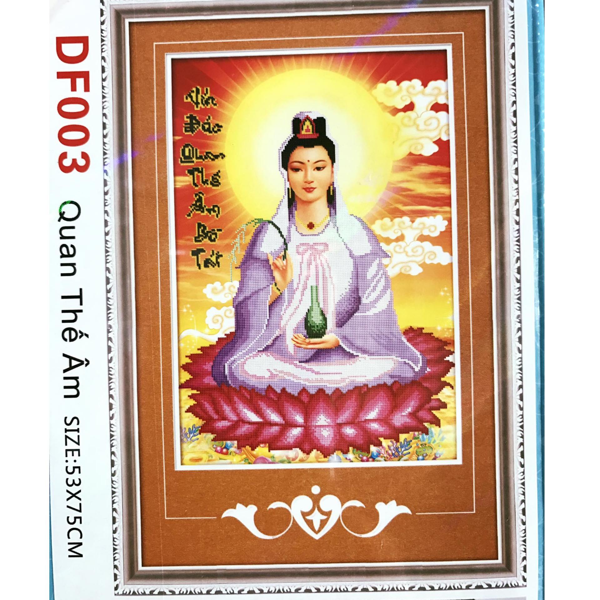 Tranh đính đá phật bà df003-ngọc thịnh