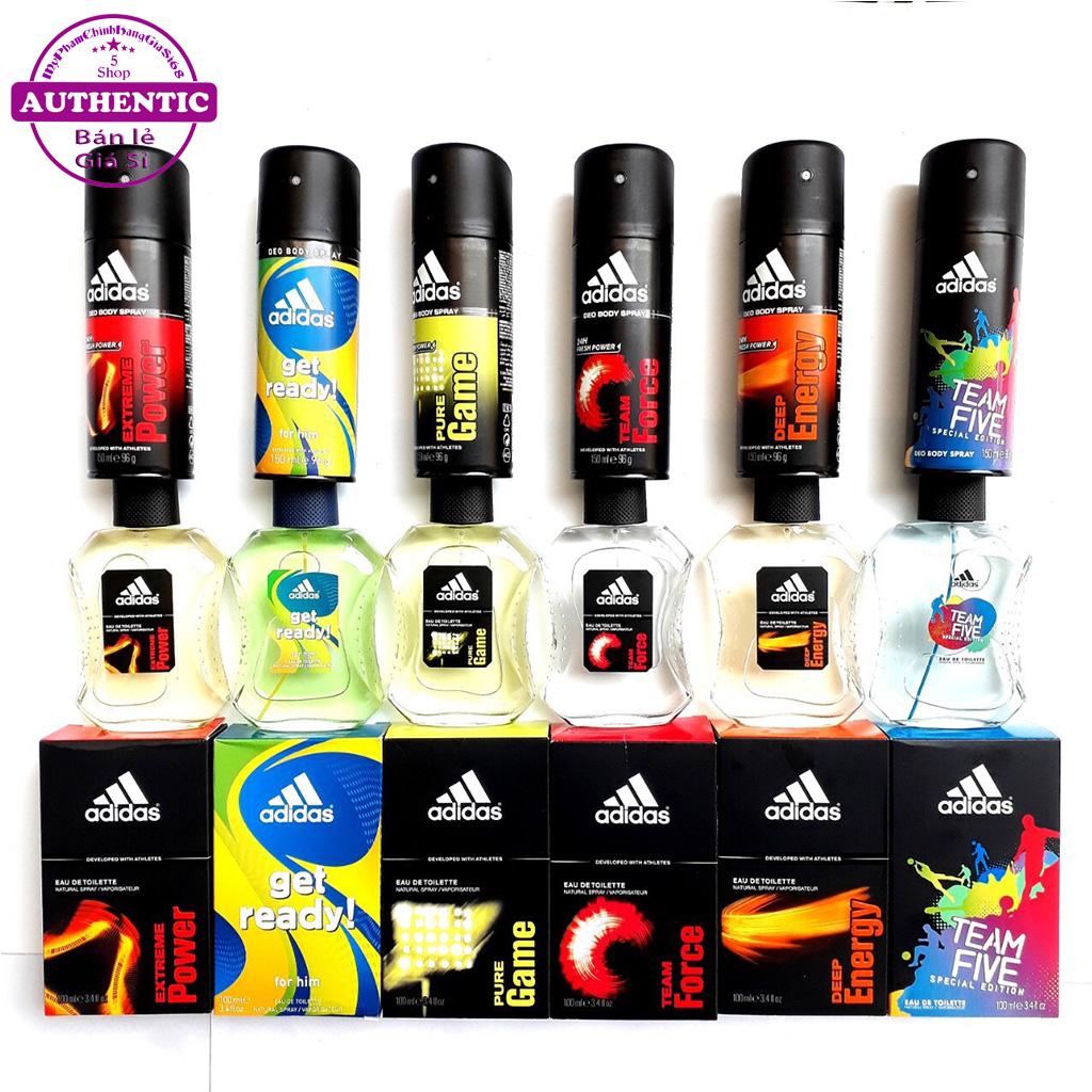 COMBO XỊT KHỬ MÙI VÀ NƯỚC HOA DÀNH CHO NAM ADIDAS