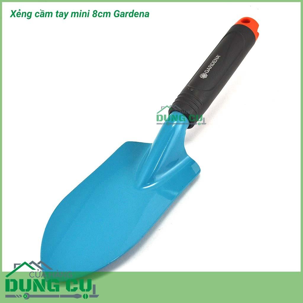 Xẻng làm vườn, làm đất trồng cây Mini 8cm Gardena thép cao cấp