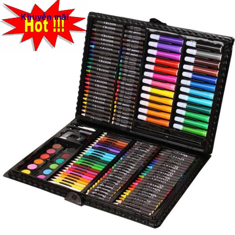 Bút chì màu nước, hộp màu đủ loại -Bộ bút chì màu 150 chi tiết cho bé, Sản phẩm đầy đủ các loại màu, cho bé thỏa sức sáng tạo
