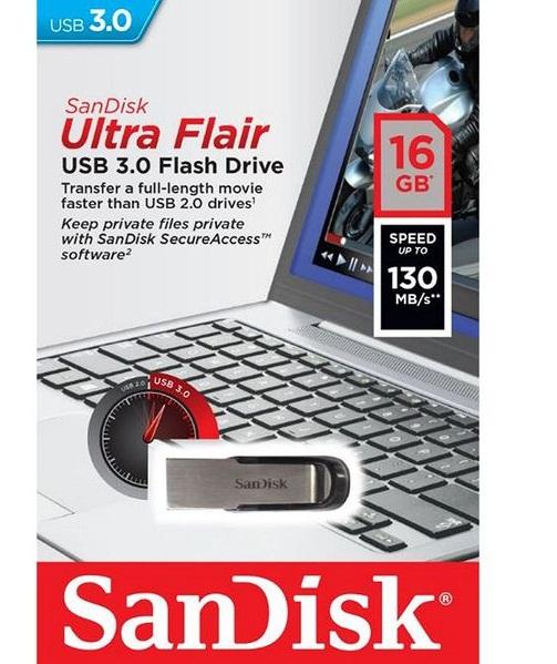 Usb 3.0 sandisk cz73 ultra flair 16gb