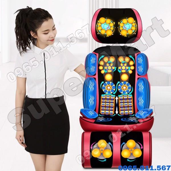 ĐỆM GHẾ MASSAGE THƯ GIÃN TRỊ LIỆU HỒNG NGOẠI - MÁY MATXA XOA BÓP CHÂN CAO CẤP