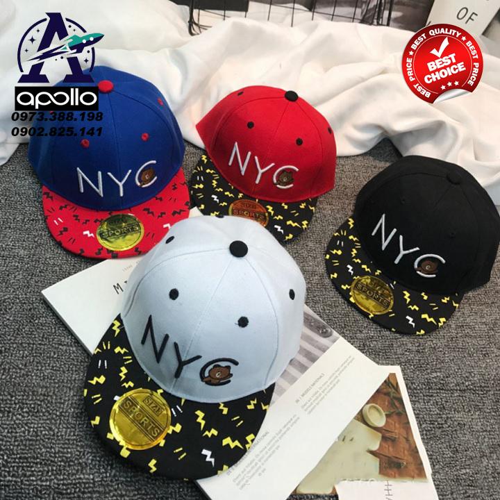 Mũ lưỡi trai trẻ em new york city thời thượng