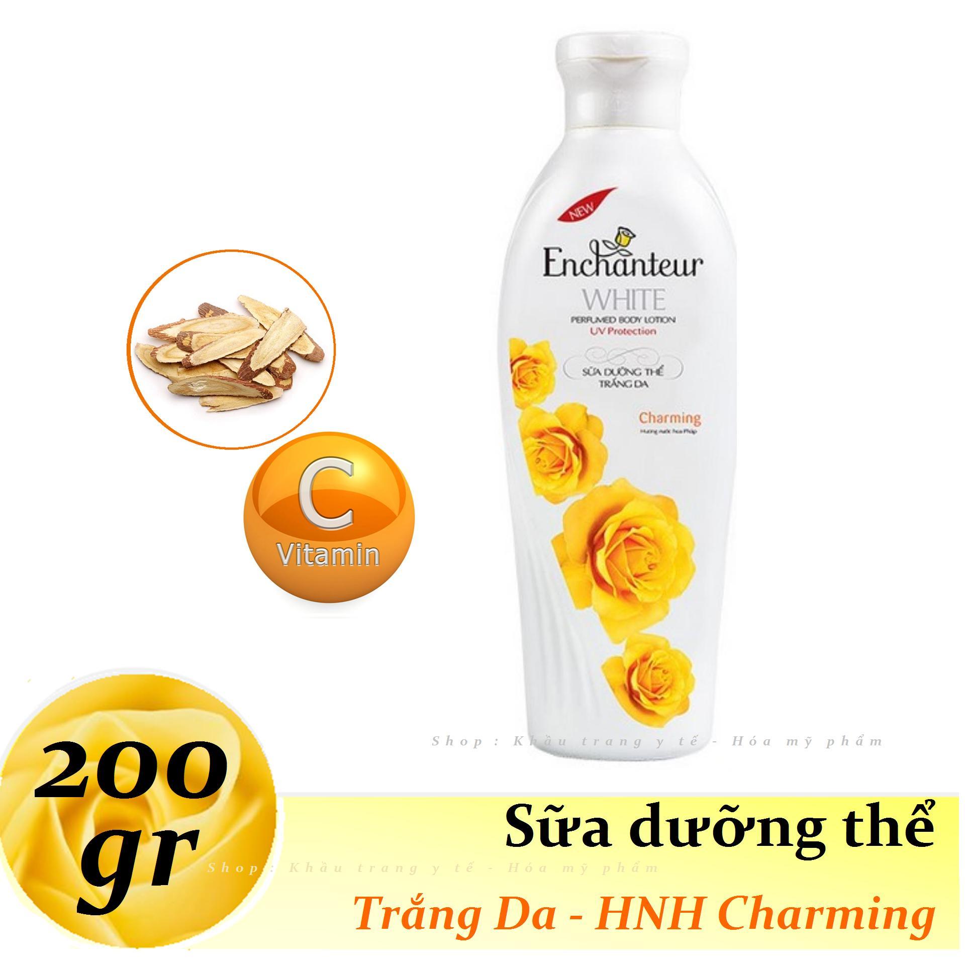 Enchanteur - sữa dưỡng thể trắng da 200 g - charming