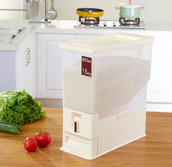 Thùng đựng gạo 15kg bằng như nguyên sinh an toàn ngăn không cho nấm mốc gây hư hỏng gạo