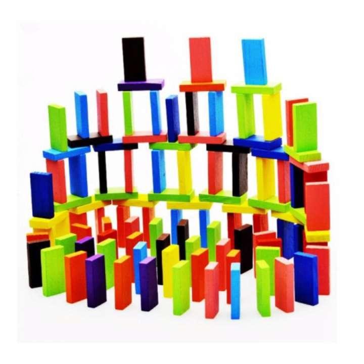 Đồ chơi 100 quân Domino nhiều màu sắc